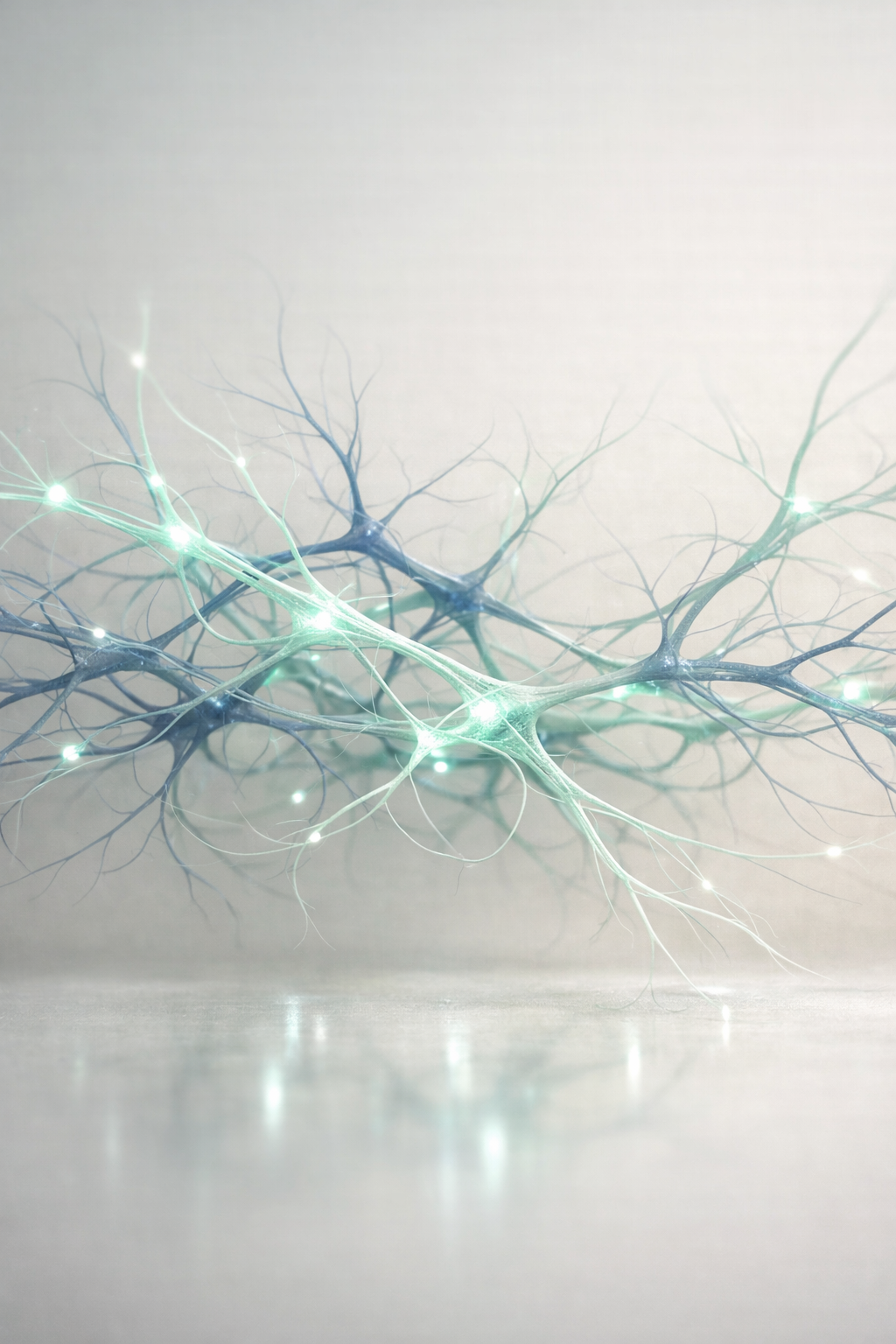Abstract mint neural map of the human psyche